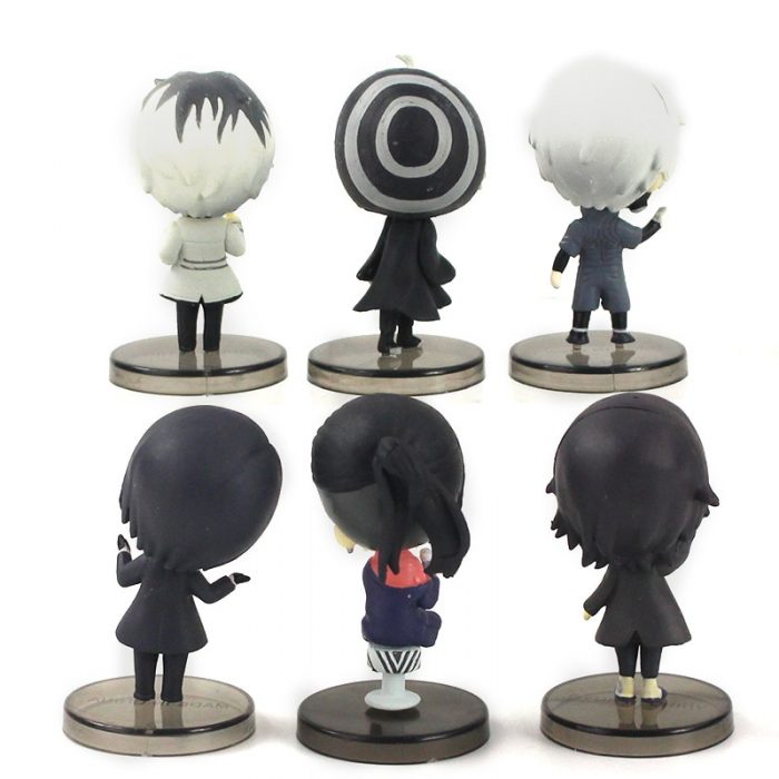 5cm 6pcs set Tokyo Ghoul re Kaneki Ken Sasaki Haise Takizawa Juuzou Uta Furuta Mini PVC 4 - Tokyo Ghoul Merch