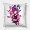 Rabbit Flowers Throw Pillow Official Cow Anime Merch