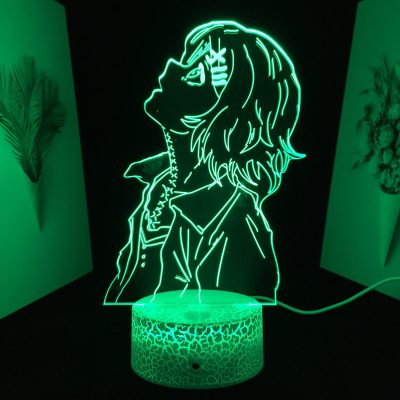 Anime 3D LED Night Light Tokyo Ghoul Figure Juuzou Suzuya for Bedroom Decor Nightlight Cool Birthday 1 - Tokyo Ghoul Merch