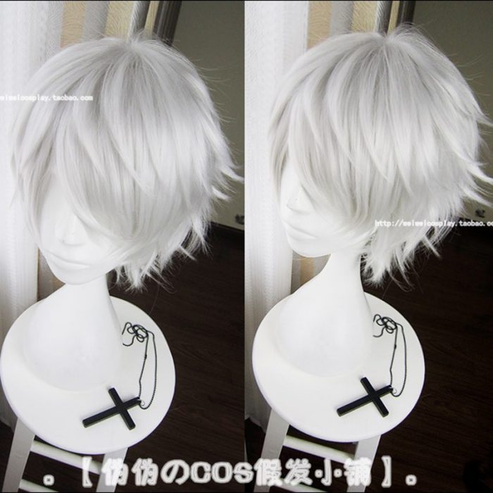 Anime Tokyo Ghoul Kaneki Ken Short Silver White Heat Resistant Hair Cosplay Costume Wig Free Wig - Tokyo Ghoul Merch