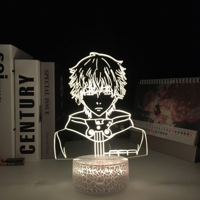 Anime Tokyo Ghoul Ken Kaneki 3D White Base Lamp for Cool Birthday Gift Bedroom Decor Nightlight 1 - Tokyo Ghoul Merch
