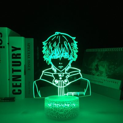 Anime Tokyo Ghoul Ken Kaneki 3D White Base Lamp for Cool Birthday Gift Bedroom Decor Nightlight 2 - Tokyo Ghoul Merch