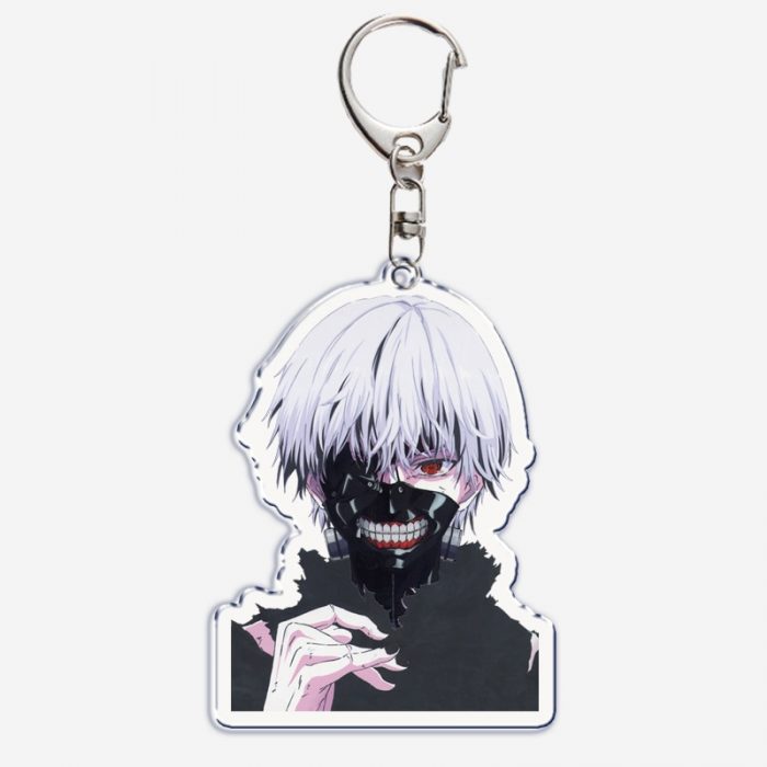 Horrible Anime Tokyo Ghoul Figure Keychain Ken Touka Acrylic Key Chain for Accessories Pendant Key Ring 2 - Tokyo Ghoul Merch