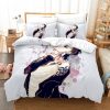 Horror Anime Tokyo Ghoul Print Bedding Set Adult Children Cartoon Duvet Cover Pillowcase Double Queen Large 10 - Tokyo Ghoul Merch