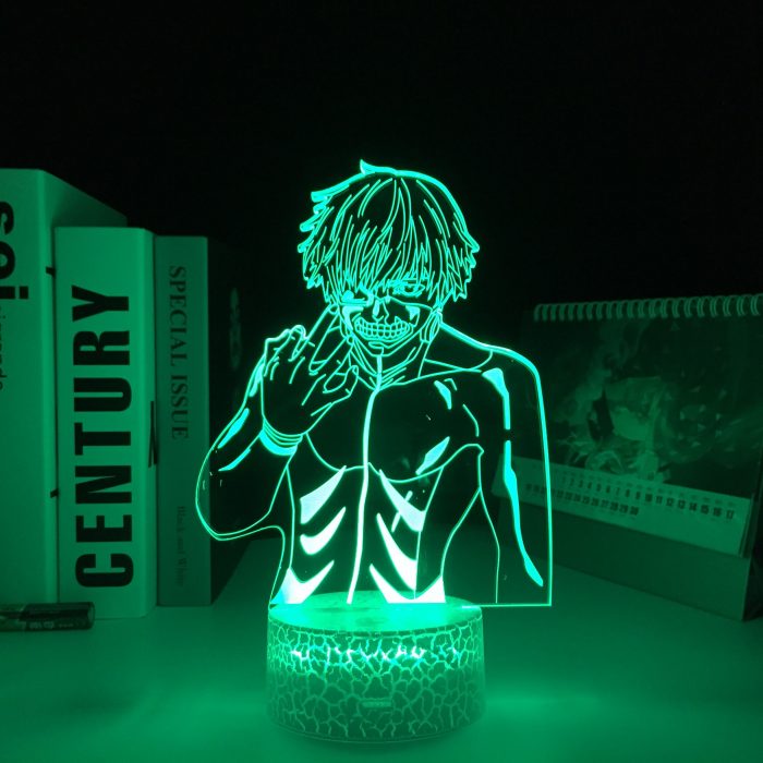 Ken Kaneki Tokyo Ghoul Anime 3D White Base LED Light for Home Decoration Nightlight Cool Child 1 - Tokyo Ghoul Merch