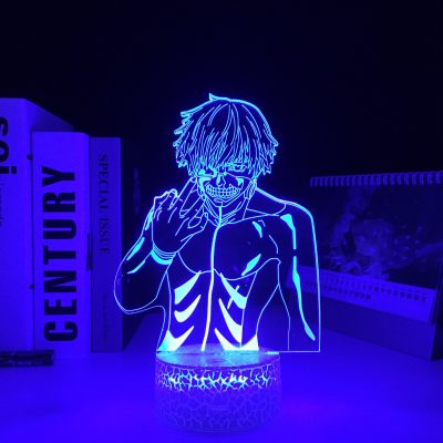 Ken Kaneki Tokyo Ghoul Anime 3D White Base LED Light for Home Decoration Nightlight Cool Child 2 - Tokyo Ghoul Merch