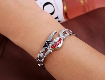 MJ Anime Jewelry Tokyo Ghoul Logo Steel Bracelets Cosplay Accessories Free Shipping 1 - Tokyo Ghoul Merch