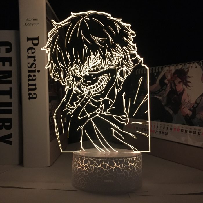 Manga Tokyo Ghoul Ken Kaneki Figure LED Night Light for Bedroom Decor Lamp Anime Birthday Gift 2 - Tokyo Ghoul Merch
