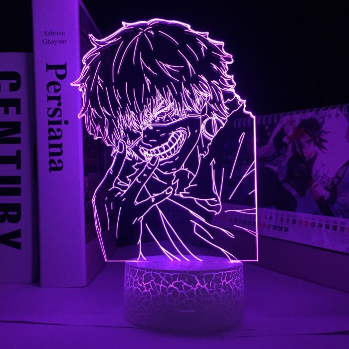 Manga Tokyo Ghoul Ken Kaneki Figure LED Night Light for Bedroom Decor Lamp Anime Birthday Gift 3 - Tokyo Ghoul Merch