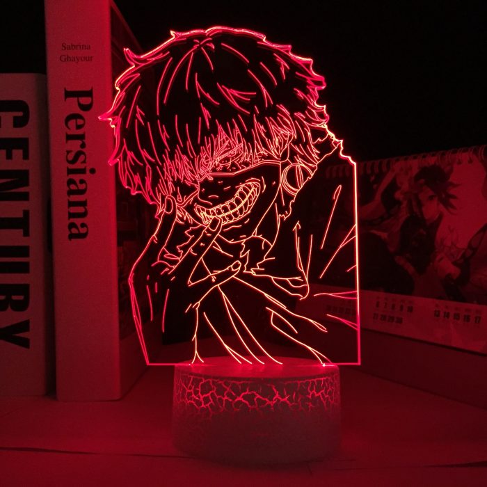 Manga Tokyo Ghoul Ken Kaneki Figure LED Night Light for Bedroom Decor Lamp Anime Birthday Gift - Tokyo Ghoul Merch