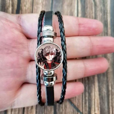 New Tokyo Ghoul Bracelet for Fans Men Anime Figures Cosplay Custom Glass Picture Handmade Leather Bracelets 1 - Tokyo Ghoul Merch