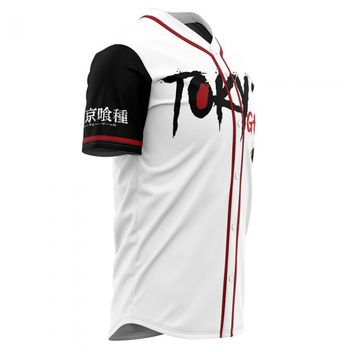 One Eyed Ghoul TG AOP Baseball Jersey SIDE Mockup - Tokyo Ghoul Merch