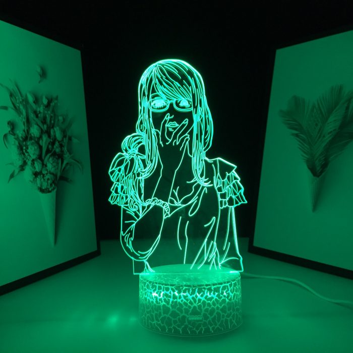 Tokyo Ghoul Anime Figure Rize Kamishiro 3D Lamp for Cool Birthday Gift Bedroom Decor Nightlight LED 2 - Tokyo Ghoul Merch