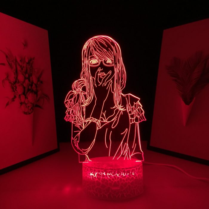 Tokyo Ghoul Anime Figure Rize Kamishiro 3D Lamp for Cool Birthday Gift Bedroom Decor Nightlight LED - Tokyo Ghoul Merch