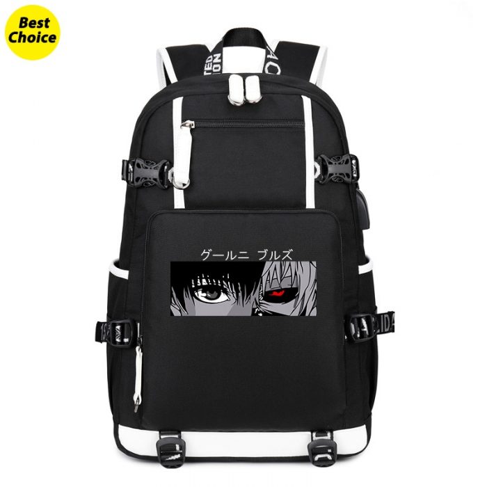 Tokyo Ghoul Backpack for Boys Student Schoolbags Bookbags Rucksack Daypack for Anime Fans Casual Travel Laptop - Tokyo Ghoul Merch