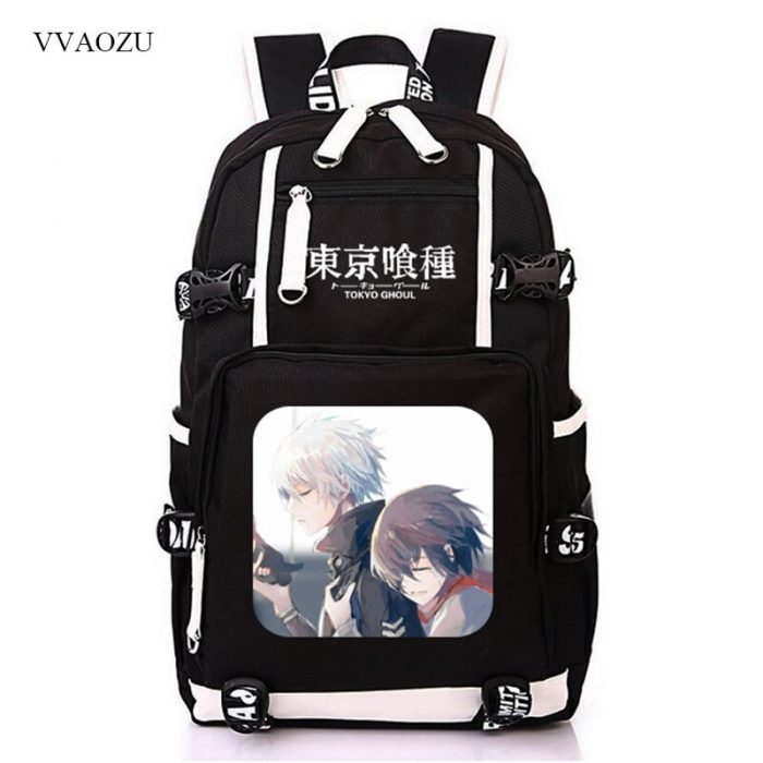 Tokyo Ghoul Backpacks Kaneki Ken Cosplay Large Capacity Backpack Casual Travel Rucksack Back Pack Teenager School 1 - Tokyo Ghoul Merch