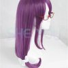 Tokyo Ghoul Guru Rize Kamishiro Long Wavy Purple Heat Resistant Synthetic Hair Cosplay Wig Wig Cap 2 - Tokyo Ghoul Merch