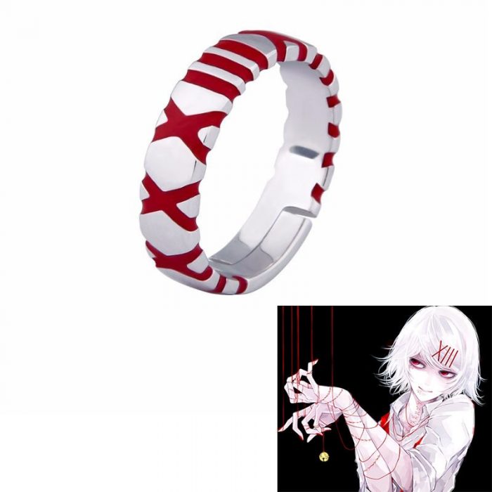 Vintage Niche Anime Tokyo Ghoul Ring Bell House Assorted Adjustable Ring Men and Women - Tokyo Ghoul Merch