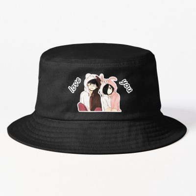 Kaneki And Touka Love Bucket Hat Official Cow Anime Merch
