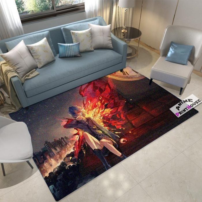 tokyo ghoul touka on roof area rugs anime living room carpet home rug regtangle carpet floor decor home decor 0 - Tokyo Ghoul Merch