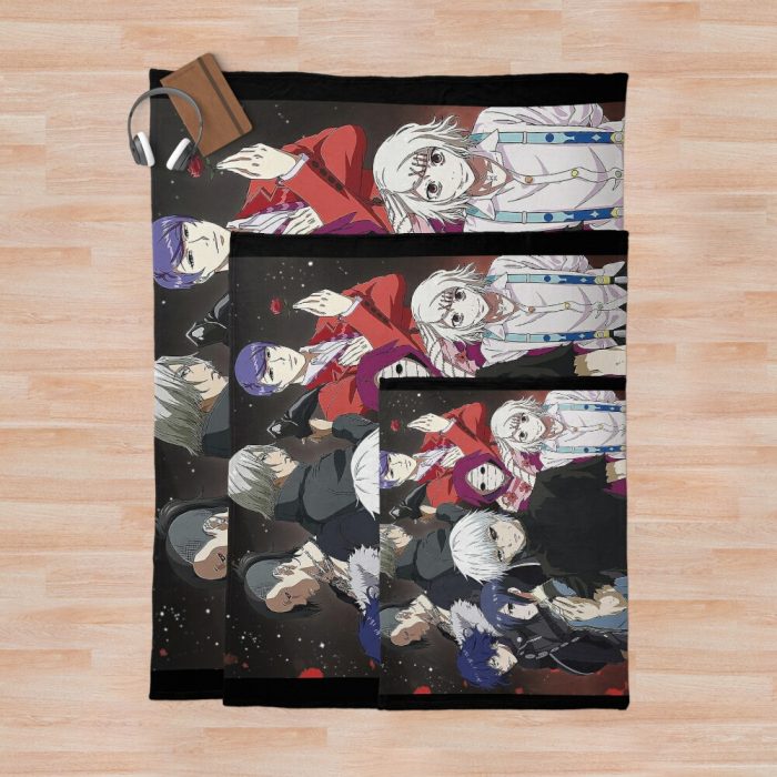Ghoul Manga Characters Throw Blanket Official Cow Anime Merch