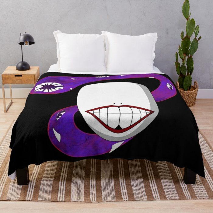 Tokyo Ghoul Noro Mask And Kagune Throw Blanket - Tokyo Ghoul Merch Store