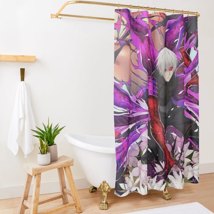 Ken Kaneki Shower Curtain Official Cow Anime Merch