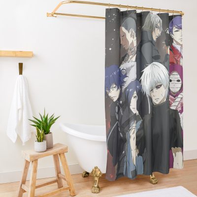 Ghoul Manga Characters Shower Curtain Official Cow Anime Merch
