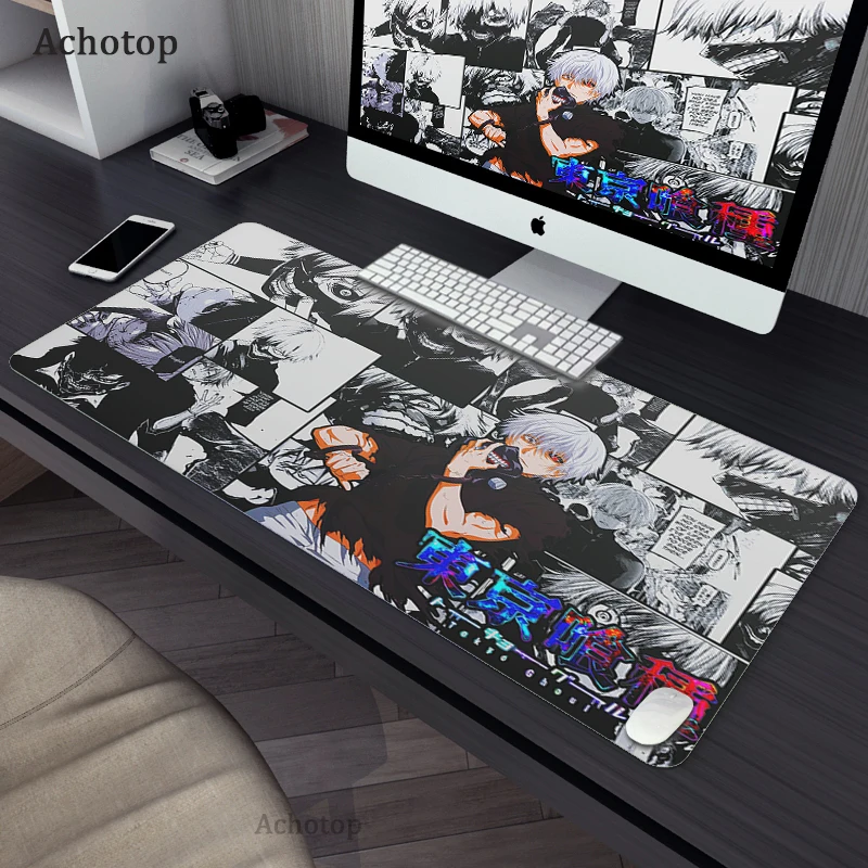 Gaming Accessories Mouse Pad Tokyo Ghoul Mousepad Anime Cartoon Large Mouse Mat Big Mause Pad Keyboard 3 - Tokyo Ghoul Merch