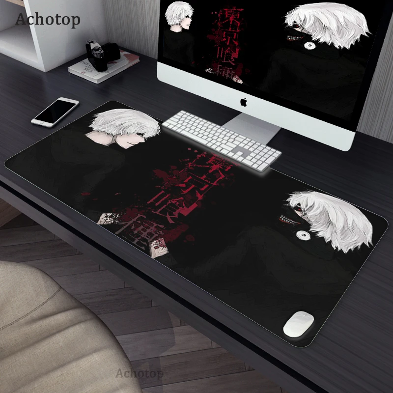 Gaming Accessories Mouse Pad Tokyo Ghoul Mousepad Anime Cartoon Large Mouse Mat Big Mause Pad Keyboard 6 - Tokyo Ghoul Merch