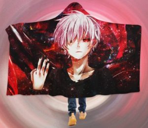 Tokyo Ghoul Ken Kaneki Hooded Blanket