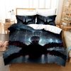 Horror Anime Tokyo Ghoul Print Bedding Set Adult Children Cartoon Duvet Cover Pillowcase Double Queen Large 16 - Tokyo Ghoul Merch