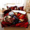 Horror Anime Tokyo Ghoul Print Bedding Set Adult Children Cartoon Duvet Cover Pillowcase Double Queen Large 6 - Tokyo Ghoul Merch