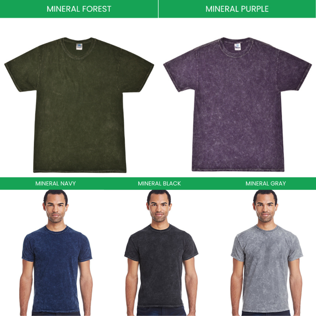 Mineral Wash T shirt Color Chart 1 - Tokyo Ghoul Merch