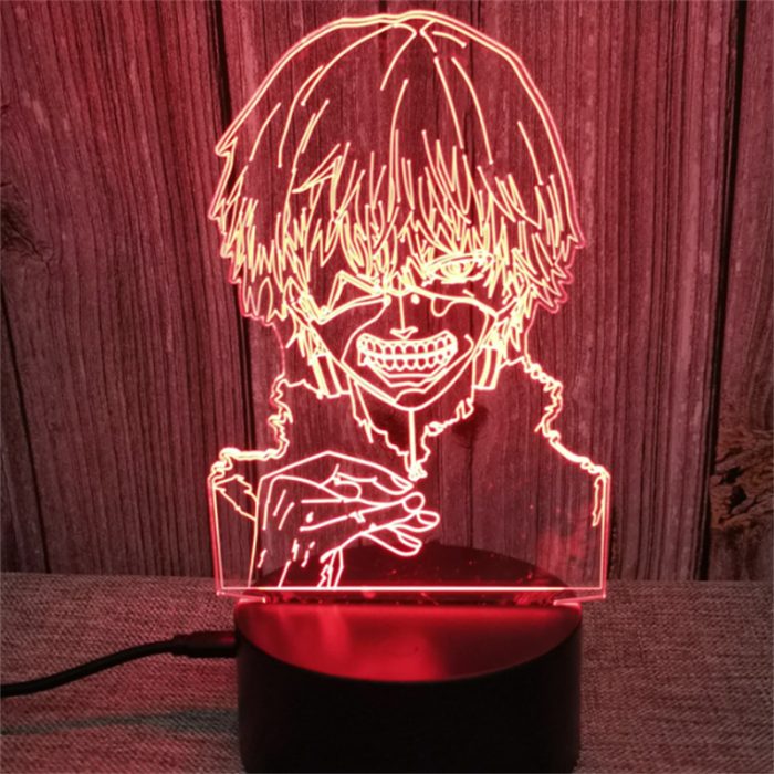 Tokyo Ghoul 3D Lamp Anime Kaneki Ken Juuzou Led Night Light for Kids Bedroom Decoration Nightlight 13 - Tokyo Ghoul Merch