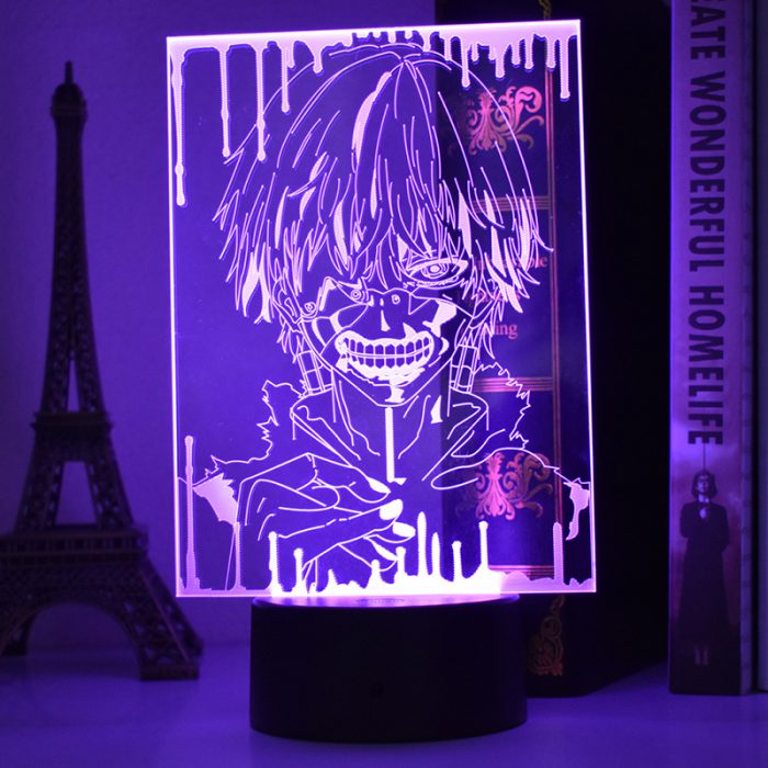 Tokyo Ghoul 3D Lamp Anime Kaneki Ken Juuzou Led Night Light for Kids Bedroom Decoration Nightlight - Tokyo Ghoul Merch
