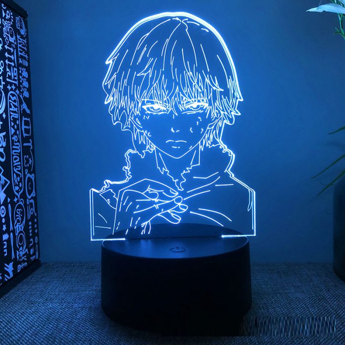 Tokyo Ghoul Kaneki Ken 3d Led Lamp for Bedroom Night Lights Anime Mange Figure Avatar Room 11 - Tokyo Ghoul Merch