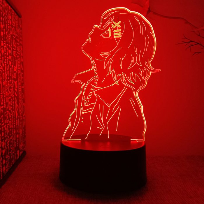 Tokyo Ghoul Kaneki Ken 3d Led Lamp for Bedroom Night Lights Anime Mange Figure Avatar Room 3 - Tokyo Ghoul Merch