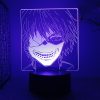 Tokyo Ghoul Kaneki Ken 3d Led Lamp for Bedroom Night Lights Anime Mange Figure Avatar Room 9 - Tokyo Ghoul Merch